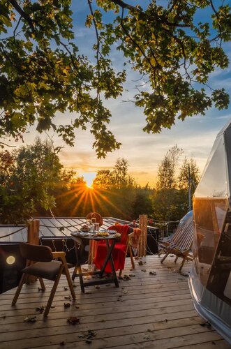 Vyborg Bay Glemping, Buchen Sie Campingplatz Campingplätze und Glamping in Oblast Leningrad, Campingplatz