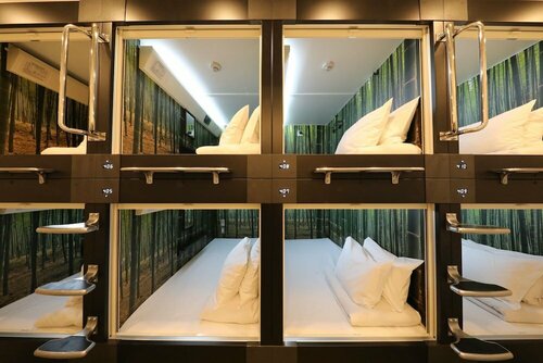 Shibuya Capsule Bamboo Hotel, Забронировать Отель Сибуя Токио