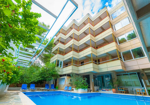 Apollonia Hotel Apartments, Rezerwuj Hotel Hotele w Attyka z Basenem, Basen