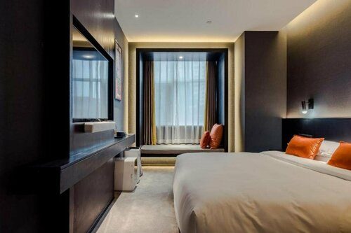 HeSu Designer Hotel Xi'an Drum Tower & Yongning Gate Branch, Забронировать Отель Гуачжоу Сиань