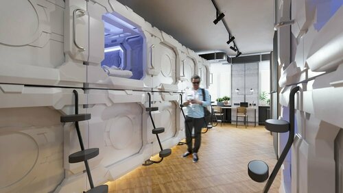 Spacehotel Karlsruhe, Забронировать Апартаменты/квартира Карлсруэ Баден-Вюртемберг, рядом с Кайзерштрассе