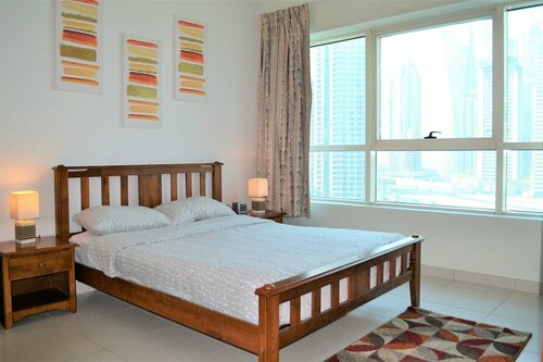 Fully Furnished 1BR with Balcony & Marina View - MRVW, Забронировать Апартаменты/квартира Дубай-Марина Дубай