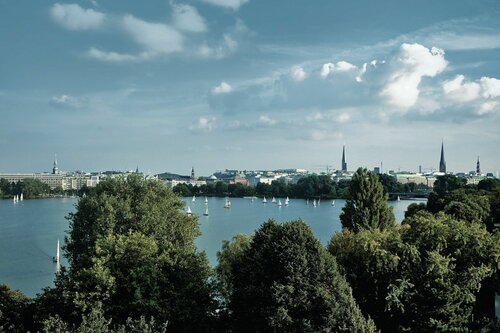 The Fontenay Hamburg, Забронировать Отель Отели Ганзейского города Гамбурга 5 звезд, 5*