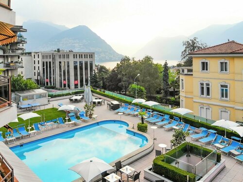 Hotel Delfino Lugano, Забронировать Отель Парадизо Лугано