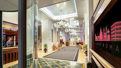 Savoy Hotel, Забронировать Отель Бизнес-отели Рима, рядом с Музей Карло Билотти, 4* 5*