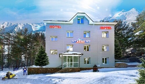 Sky Azau Hotel, Book Hotel Terskol Prielbruse, nær Waterfall Devichi kosy (Chiranbashi-su)