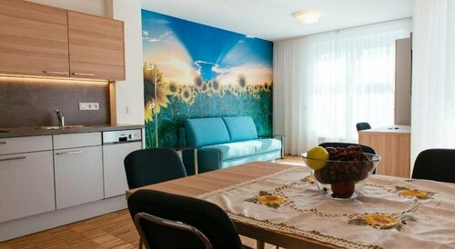Aparthotel Heuberger, Rezervovat Apartmánový hotel Hradsko hotely s bazénem, Bazén