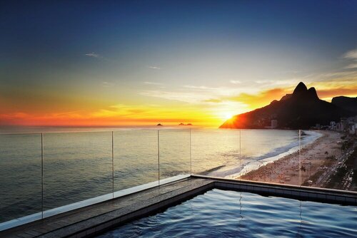 Sol Ipanema Hotel, Забронировать Отель Отели штата Рио-де-Жанейро с бассейном, Бассейн