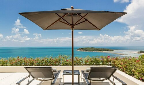 Villa Natha, world-class sea view, gym, massage room, cinema, full service with private dining, north Chaweng, Забронировать Вилла Чавенг Самуи