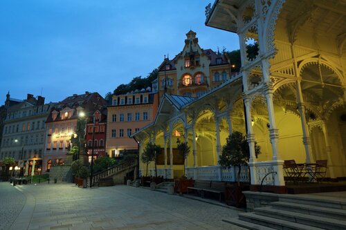 Promenáda Romantic Hotel, Забронировать Отель Отели Карловых Варов с питанием, Пансион