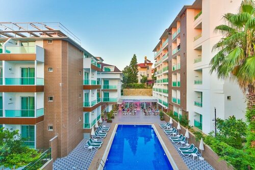 Kleopatra Atlas Hotel, Забронировать Отель Отели Побережья Алании 4 звезды, 4*