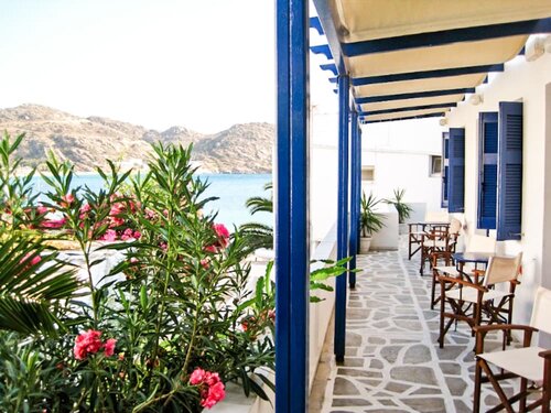 Drakos Twins George, 予約 ホテル Mylopotas Ios