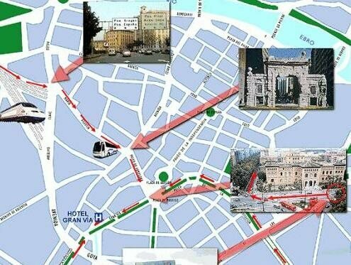 Hotel Gran Via, Забронировать Отель Отели Сарагосы 3 звезды, рядом с Церковь Св. Павла, 3*