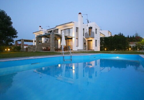 Beautiful Sani Villa, Забронировать Вилла Отели Македонии с бассейном, Бассейн
