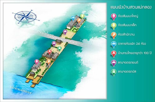 Bannsuanmaeklong Resort, Забронировать Курортный отель Курортные отели Самутсонгкхрам, Курортный отель