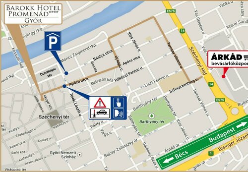 Barokk Hotel Promenád, Prenota Hotel Győr 