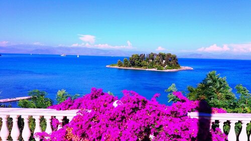 Durrell Corfu Strawberry-pink Villa, Забронировать Вилла Виллы Перама, Вилла