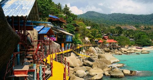 Milky Bay Resort, Забронировать Курортный отель Курортные отели Ко-Пханган, рядом с Клуб R&amp;S, Баан Тай, Курортный отель