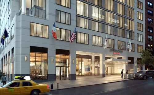 Courtyard by Marriott Times Square West, Забронировать Отель Мидтаун-Уэст Нью-Йорк, рядом с Парк Челси