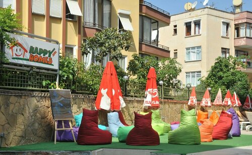 Happy Homes Apart Hotel, Забронировать Апарт-отель Недорогие отели Алании, рядом с Alanya Basbakanlik Genc.Spor Md. Gymnasium, недорого