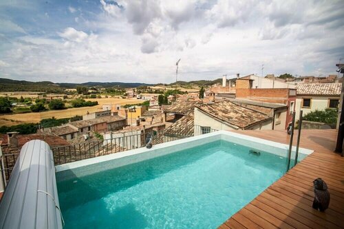 Cal Fuster De La Plaça, Boek Pension San Martín de Tous L'Anoia