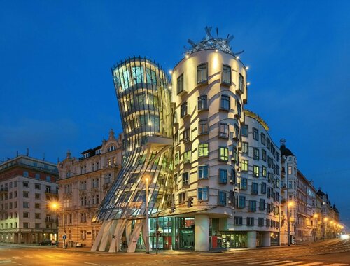 Dancing House hotel - Tančící dům, Забронировать Отель Бизнес-отели Праги, рядом с Студия Йозефа Судека, 4* 5*