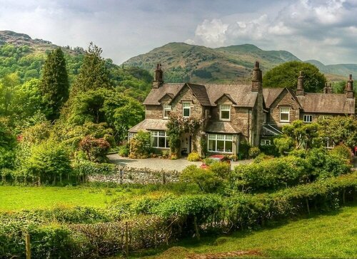 Crow How Country Guest House, Book Pension Hoteller i Ambleside med parkering, Parkering