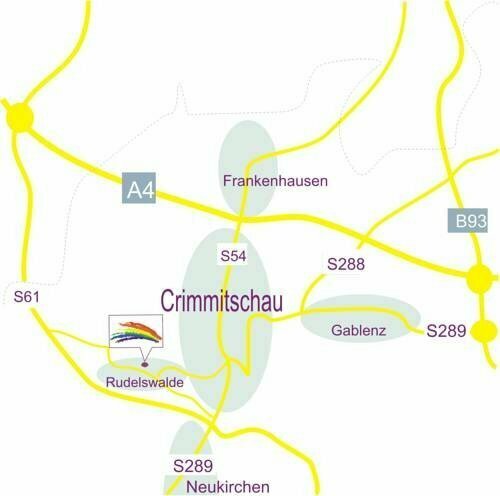 Regenbogenhof Rudelswalde, Rezervați Hotel Crimmitschau Saxonia