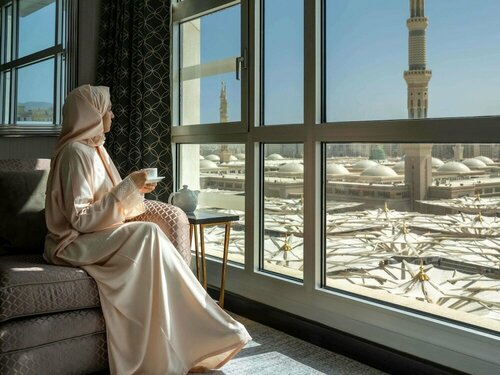 Anwar Al Madinah Mövenpick, Забронировать Отель Отели Медины по системе «всё включено», рядом с Ворота Умар ибн аль-Хаттаба в мечети Масджид ан-Набави, Всё включено