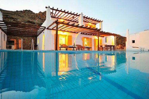 Siourdas Mykonos Villas, Забронировать Отель Агиос-Состис Тинос