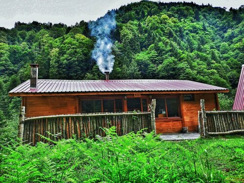 Kotit Ayder Bungalov & Restaurant, Забронировать Отель Отели Черноморского региона Турции с парковкой, Парковка