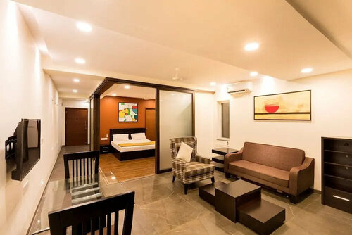 Zondela Inn Luxury Apartments, Boek Appartement Goa hotels met ontbijt, Ontbijt