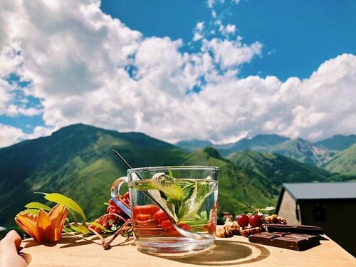 Elsada, Buchen Sie Hotel Mtkheta-Mtianeti Hotels mit Frühstück, Frühstück