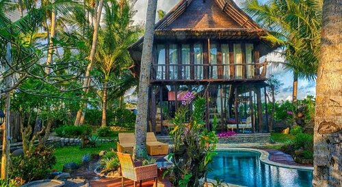 Most Exotic Beachfront Villa Keong, Rezerwuj Willa Hotele w Bali z Basenem, Basen