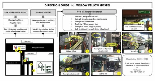 Mellow Fellow Hostel, Забронировать Хостел Хостелы Бангкока, рядом с Океанариум Бангкока Морская жизнь, Хостел