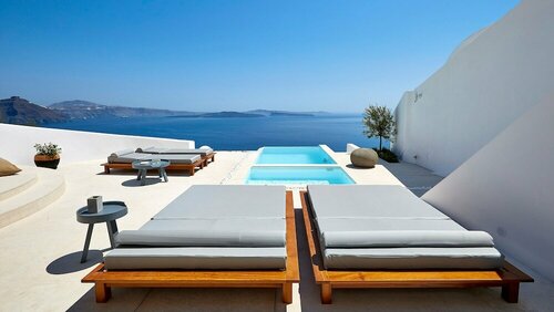 Luxury Santorini Villa 1 Bedroom Villa Stunning Sea Views & Outdoor Jacuzzi, Забронировать Гостевой дом Гостевые дома Санторини, Гостевой дом