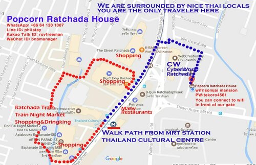 Popcorn House Ratchada, Забронировать Отель Хуайкхванг Бангкок, рядом с Международный Стоматологический Центр Бангкока