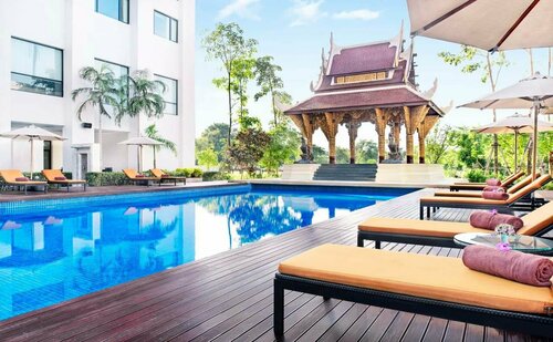 Mida Grande Hotel Dhavaravati Nakhon Pathom, Rezervovat Hotel Hotely v Central Thailand se snídaní, Snídaně