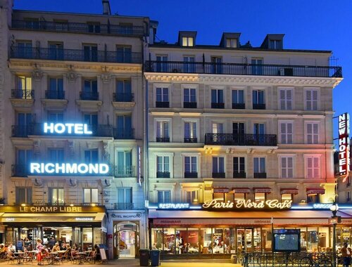 Hotel Richmond Gare du Nord, Забронировать Отель Отели Парижа с завтраком, рядом с Ля Шапель, Завтраки