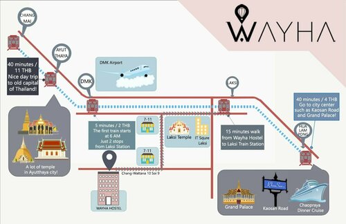 Wayha Hostel Don Mueang Airport, Забронировать Хостел Недорогие отели Бангкока, рядом с Кан Кхеха, недорого