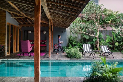 Villa Gambar - Comfortable Modern Mix 3BR Villa with Large Private Pool, 10 Minutes to the Beach, Réserver Villa Hôtels SPA à Bali, SPA
