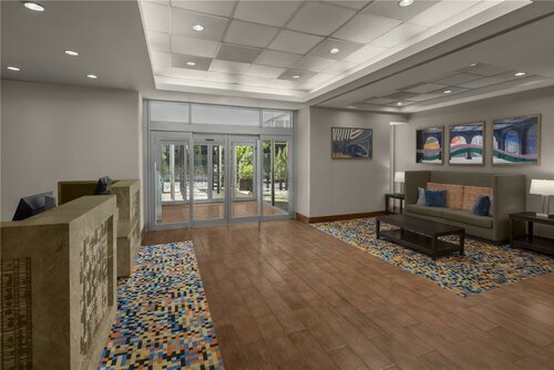 Hampton Inn Manhattan Grand Central, Забронировать Отель Мидтаун-Ист Нью-Йорк, рядом с Здание Фонда Форда