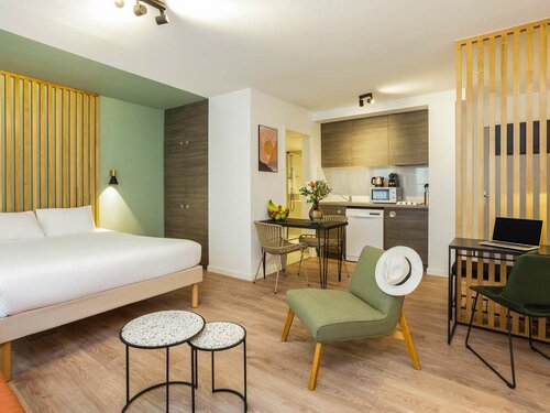 Aparthotel Adagio Montpellier Centre Comedie, Забронировать Отель Бизнес-отели Монпелье, рядом с Средневековая Миква, 4* 5*
