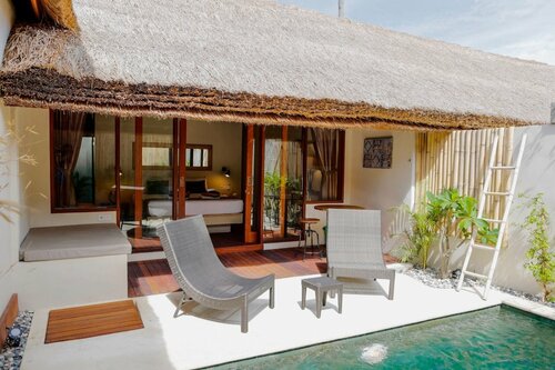 Santan Gili Cottages, Забронировать Вилла Коттеджи Гилей Траванган, рядом с Sunset Point, Коттедж