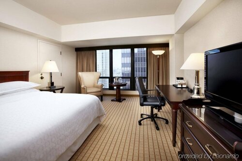 Sheraton Grand Los Angeles, Забронировать Отель Отели и гостиницы Лос-Анджелеса, рядом с Развлекательный центр L.A. Live, Отель
