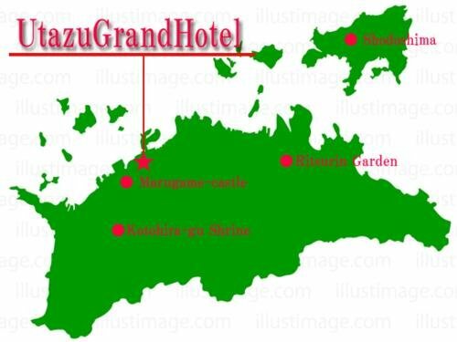 Utazu Grand Hotel, Rezervovat Hotel Utazu Kagawa