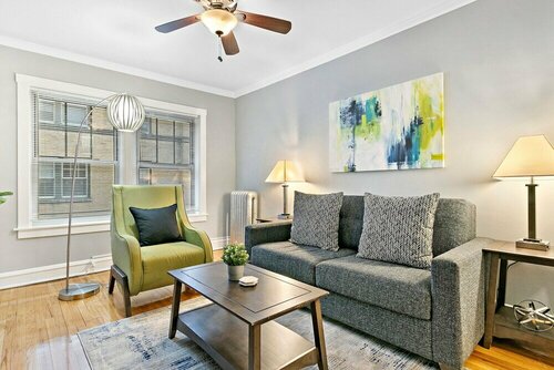 Well equipped 1BR in Chicago highlights, Забронировать Отель Чикаго Большой Чикаго