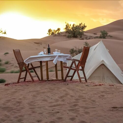Bivouac les Hommes Bleus exclusive camp, Забронировать Кемпинг Отели Тагунит с завтраком, Завтраки