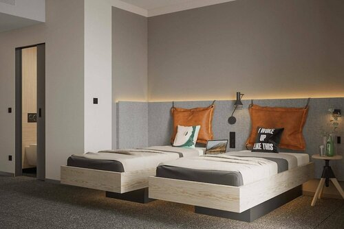 Отель Moxy Kaunas Center, Забронировать Отель Отели Каунаса 3 звезды, рядом с Церковь Святого Креста ордена Кармелитов, 3*