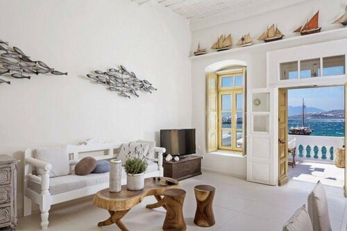 Villa Kampani Sea View Villa Mykonos Town, Забронировать Вилла Коттеджи Миконоса, рядом с Glam Club, Коттедж